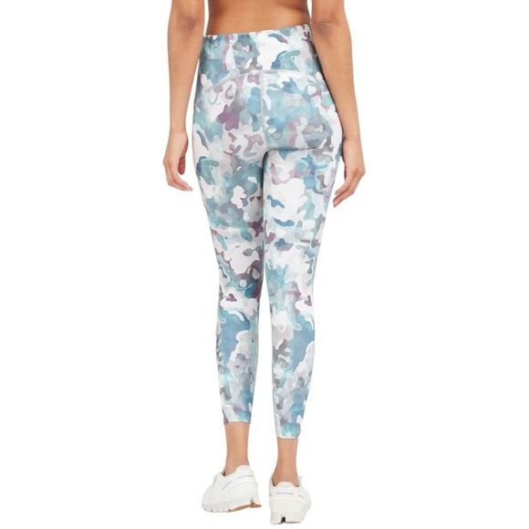 New Spanx Womens Booty Boost Active 7/8 Leggings Painted Camo Size Medium - Picture 11 of 13